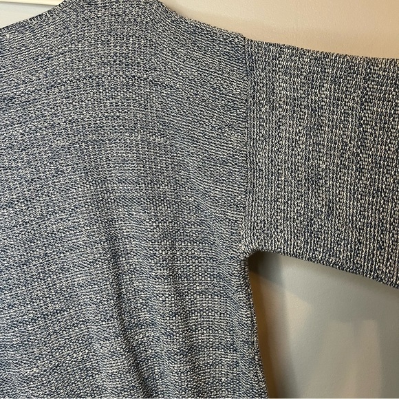 American Crew Club | ABSTRACT KNITTED Sweater Cotton Size L Blue | Made in USA - Picture 8 of 9